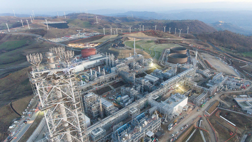 Tempa Rossa Oil & Gas treatment facilities